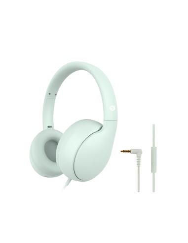 PARRIS04GT auricular y casco Auriculares Alámbrico Diadema Llamadas/Música Verde claro