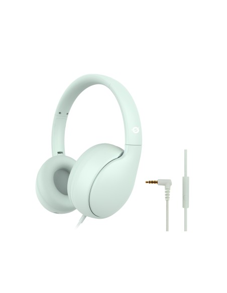 PARRIS04GT auricular y casco Auriculares Alámbrico Diadema Llamadas/Música Verde claro