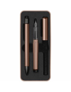 Hexo set pluma estilográfica Sistema de carga por cartucho Bronce 1 pieza(s)