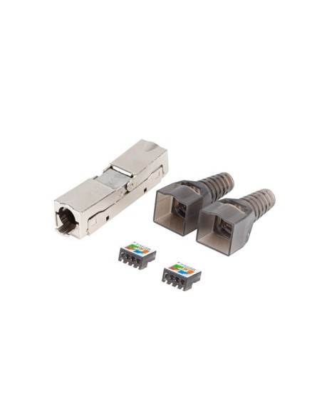 PL2SA-6000TL conector RJ-45 Plata, Transparente