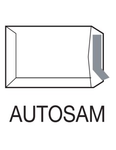 CAJA 1000 BOLSAS SALARIOS (100X145) KRAFT 70 GRS. AUTOSAM AUTOADHESIVO CON TIRA DE SILICONA SAM 140700