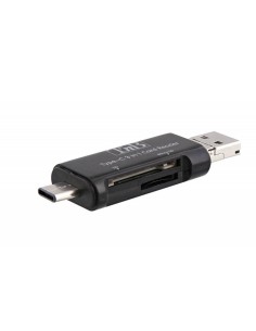 TCREAD3IN1 lector de tarjeta USB 3.2 Gen 1 (3.1 Gen 1) Type-C Negro