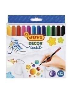 ROTUL.JOVI DECOR TEXTIL  ESTUCHE 12 - Pack de 1 unidad 1410