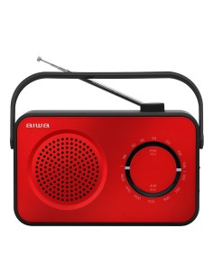 R-190RD radio Portátil Analógica Negro, Rojo