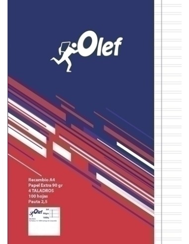 RECAMBIO OLEF A4 100h 4 TAL. PT.2,5