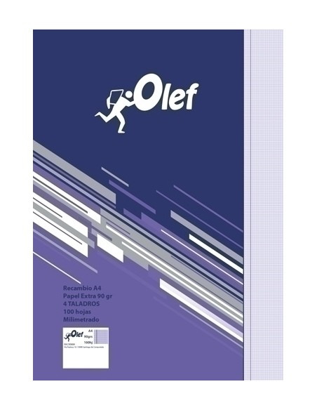 RECAMBIO OLEF A4 100h 4 TAL. MM.