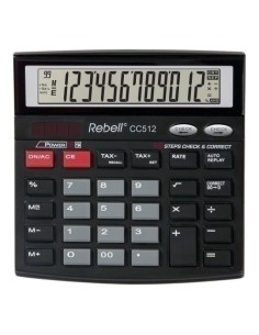 CALCULADORA SOBR.REBELL 12 DIG. CC512 BX