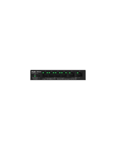 RG-ES106D-P V2 switch No administrado Fast Ethernet (10/100) Energía sobre Ethernet (PoE) Negro