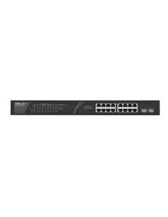 RG-ES118GS-P switch No administrado Gigabit Ethernet (10/100/1000) Energía sobre Ethernet (PoE) Negro
