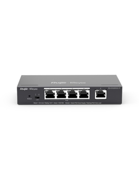 RG-ES205GC-P switch Gestionado L2 Gigabit Ethernet (10/100/1000) Energía sobre Ethernet (PoE)