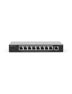 RG-ES209GC-P switch Gestionado Gigabit Ethernet (10/100/1000) Energía sobre Ethernet (PoE) Negro