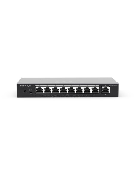 RG-ES209GC-P switch Gestionado Gigabit Ethernet (10/100/1000) Energía sobre Ethernet (PoE) Negro