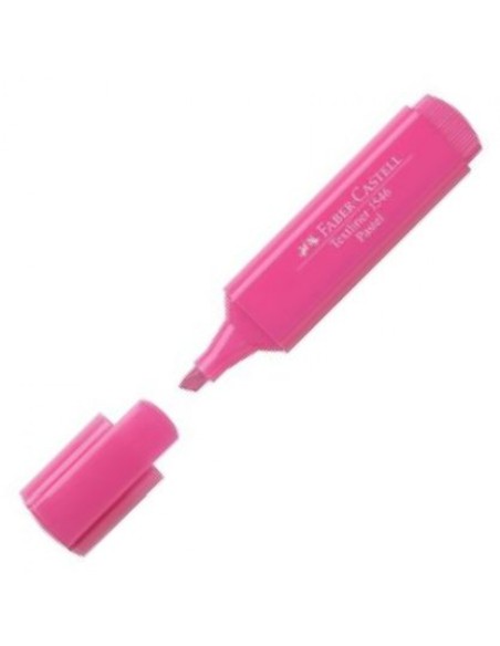 C 10 marcador fluorescente textliner 46 rosa pastel faber castell
