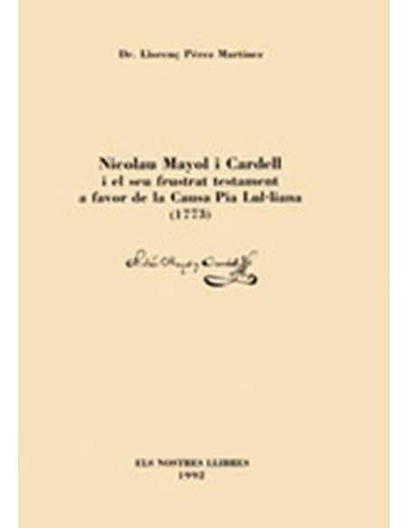 N MAYOL CARDELL TESTAMENT