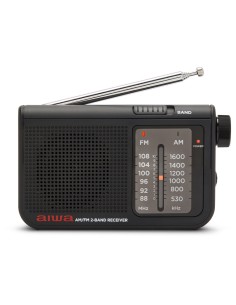 RS-55BK radio Personal Analógica Negro