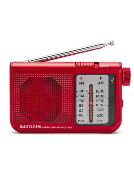 RS-55RD radio Personal Analógica Rojo