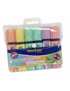 ROTUL.FLUOR MOLIN PASTEL B/6 - Pack de 12 unidades