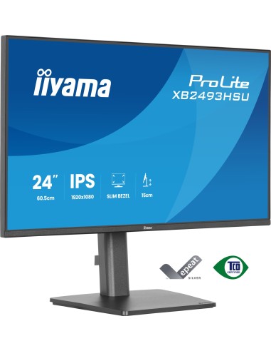 ProLite XB2493HSU-B1 pantalla para PC 60,5 cm (23.8") 1920 x 1080 Pixeles Full HD LED Negro