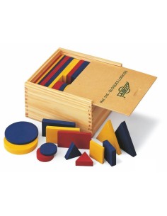 Conjunto bloques lógicos madera prensada