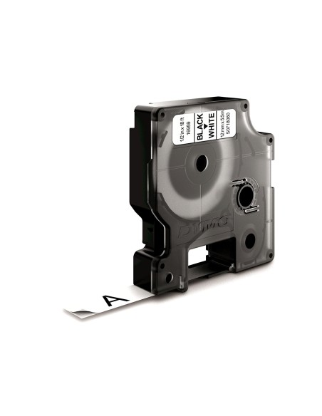 D1 - Etiquetas Durable - Negro sobre blanco - 12mm x 5.5m