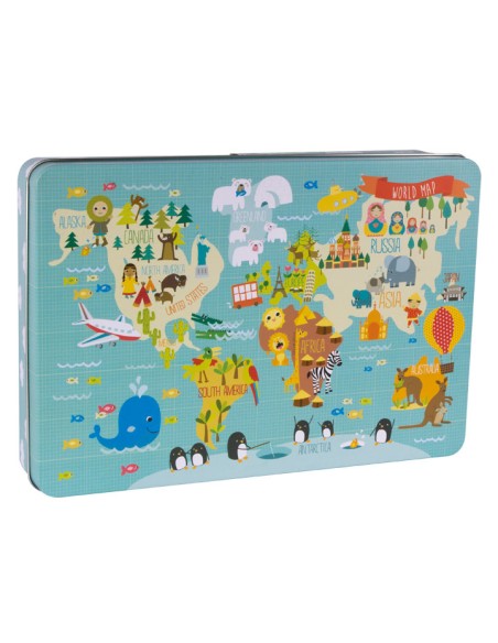 C.24 PIEZAS PUZZLE MAPA MUNDI MARTINA APLI 14550