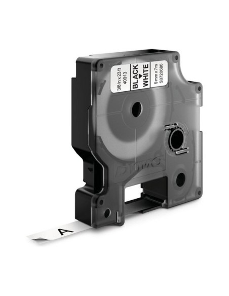 D1 - Etiquetas estándar - Negro sobre blanco - 9mm x 7m