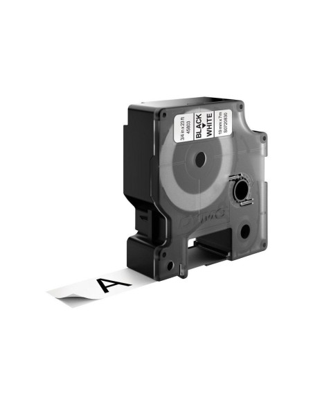 D1 - Etiquetas estándar - Negro sobre blanco - 19mm x 7m