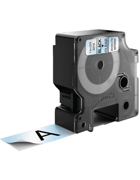 D1 - Etiquetas estándar - Negro en claro - 24mm x 7m