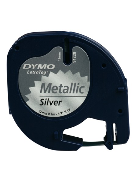 S0721730 cinta para impresora de etiquetas Negro sobre metálico