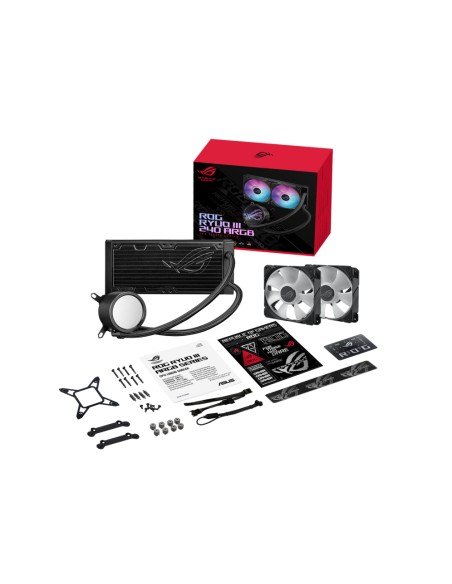 ROG Ryuo III 240 ARGB Procesador Kit de refrigeración líquida 12 cm Negro