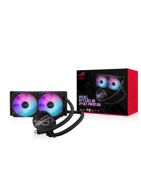 ROG Ryuo III 240 ARGB Procesador Kit de refrigeración líquida 12 cm Negro