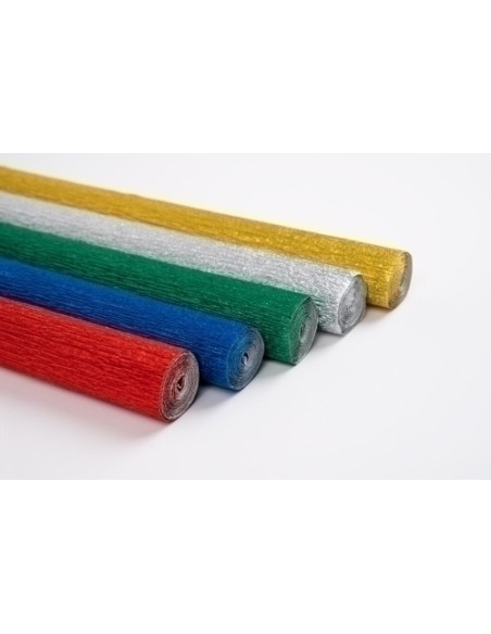 PAPEL CREPE SADIPAL ALUM. 0,5x1,5 OR - Pack de 10 unidades
