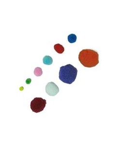 PAQ 100 POMPONES SURTIDOS FIXO