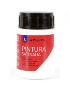 C 6 bote 35ml pintura satinada la pajarita color blanco base latex