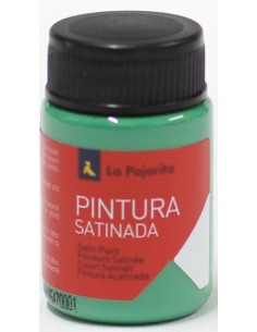 C 6 bote pintura satinada la pajarita verde vivo base latex