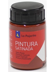 C 6 bote pintura satinada la pajarita rojo oxido base latex