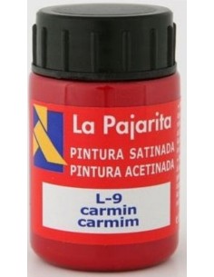 C 6 bote pintura satinada la pajarita carmin base latex