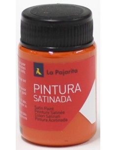 C 6 bote pintura satinada la pajarita naranja base latex