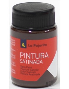 C 6 bote pintura satinada la pajarita sombra tostada base latex