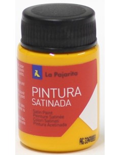 C 6 bote pintura satinada la pajarita amarillo base latex