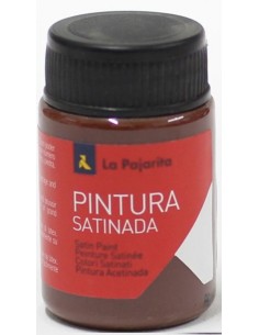 C 6 bote pintura satinada la pajarita castano base latex