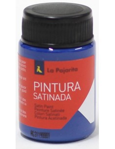 C 6 bote pintura satinada la pajarita azul marino base latex