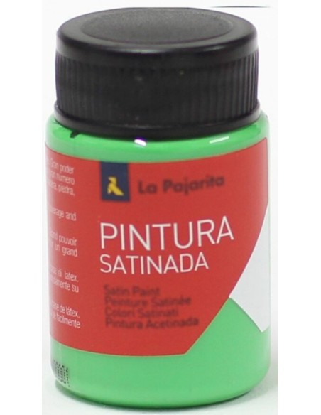 C 6 bote pintura satinada la pajarita verdde cesped base latex
