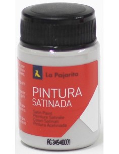 C 6 bote pintura satinada la pajarita gris base latex