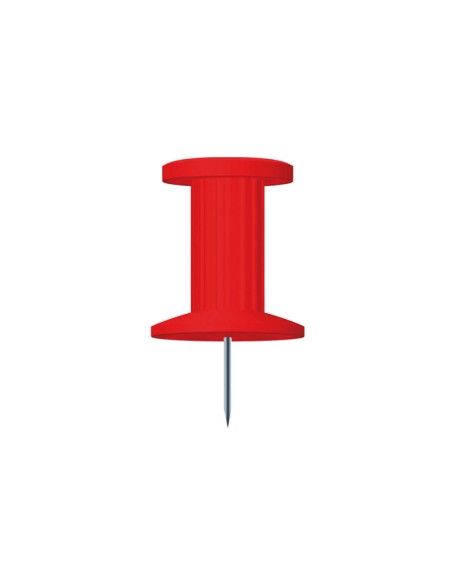 C.25AGUJAS PUSH PINS EXACOMPTA 10MM ROJO 14704E