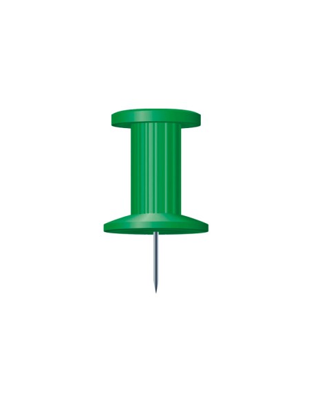 C.25AGUJAS PUSH PINS EXACOMPTA 10MM VERDE 14705E