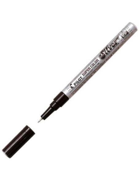 ROTULADOR PILOT SUPER COLOR PLATA PUNTA F