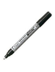 ROTULADOR PILOT SUPER COLOR SC-G-M PLATA PUNTA M - Pack de 12 unidades - SC-S-M