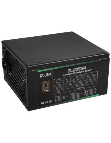 KL-1000M unidad de fuente de alimentación 1000 W 20+4 pin ATX Negro