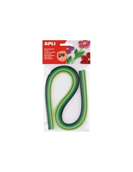 PAQ. 120 TIRAS QUILLING APLI 540MM STDO VERDE